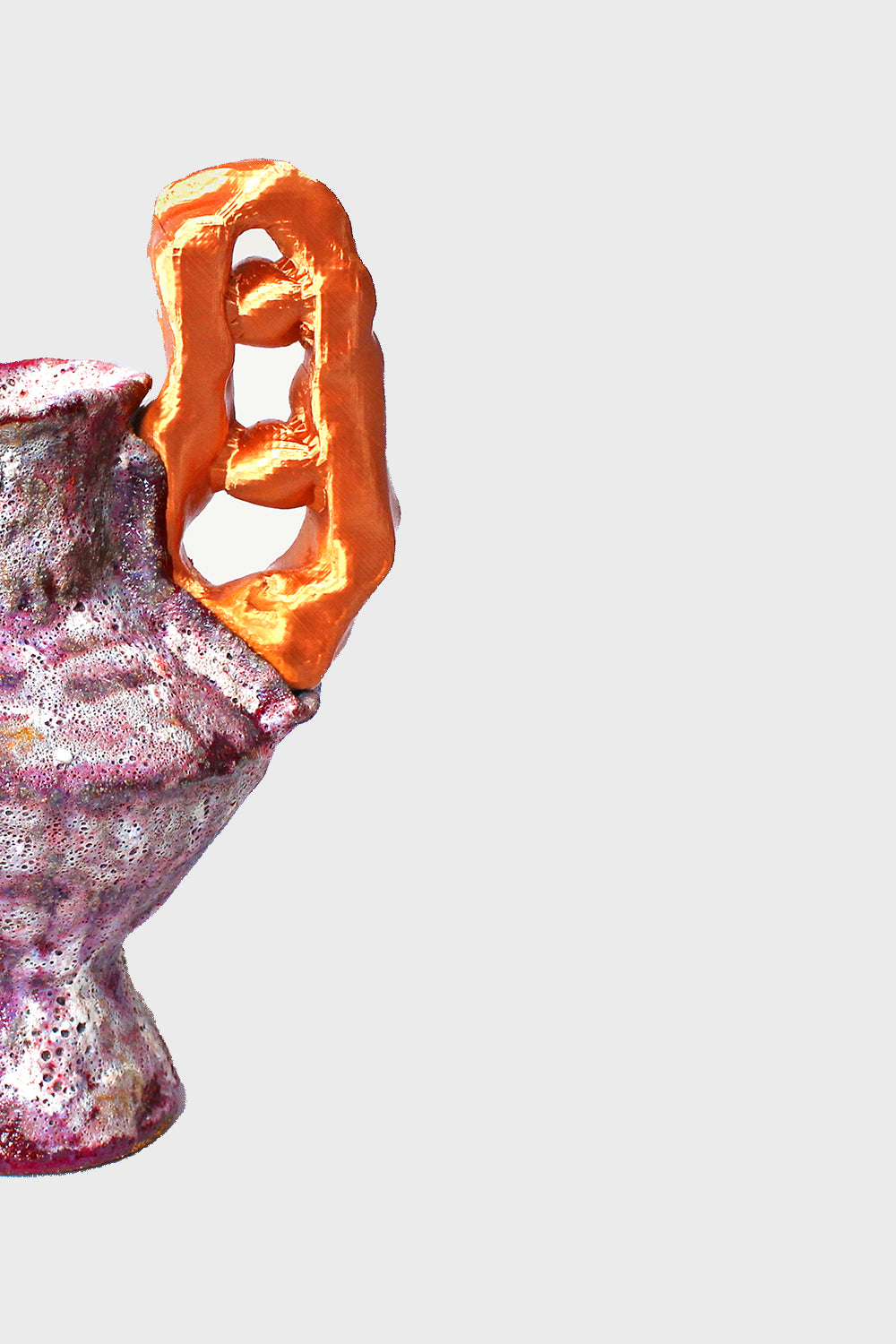 Bubble handle vase