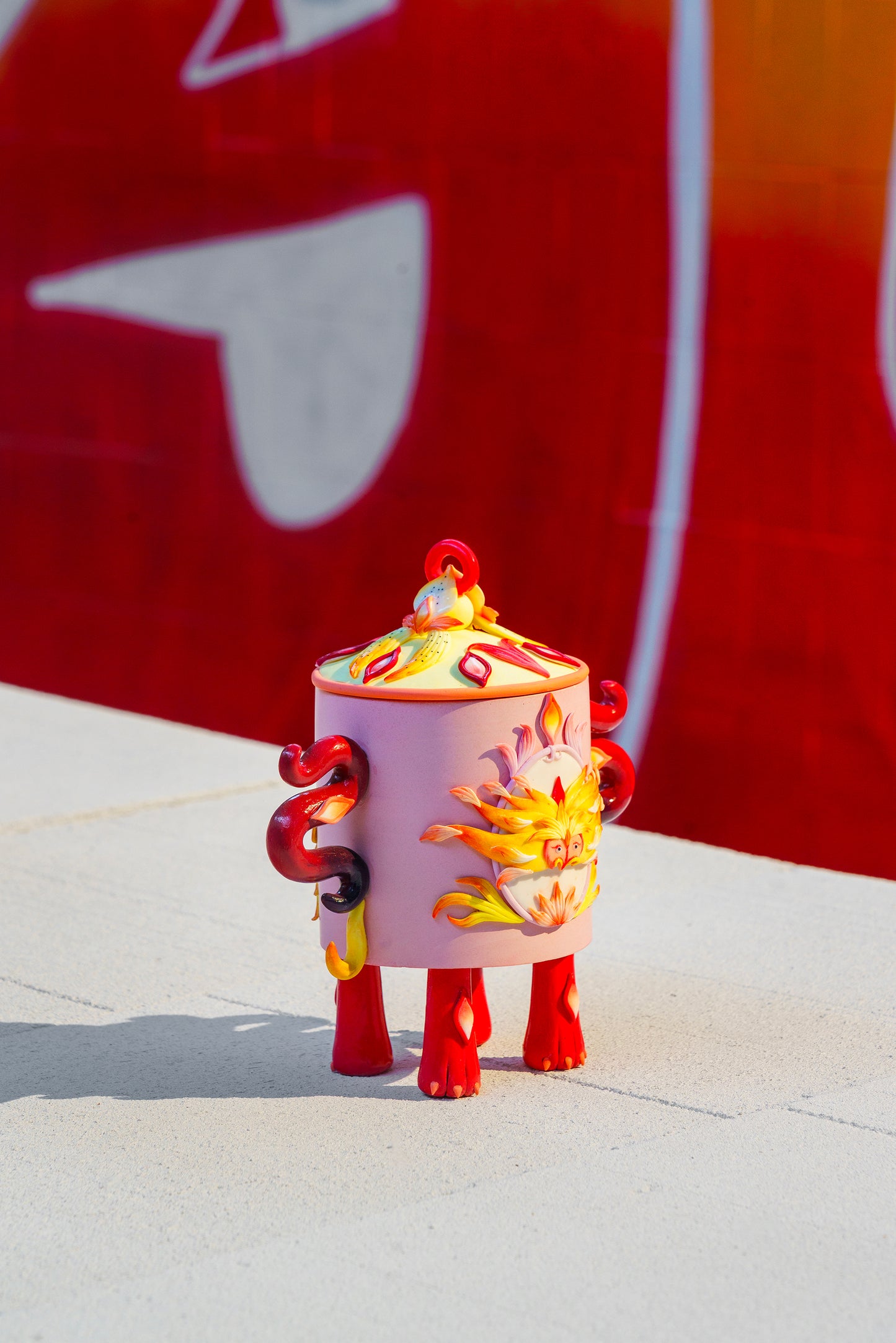 Flaming Spirit House snuff bottle - Hannah Lim -Alcova Project Space