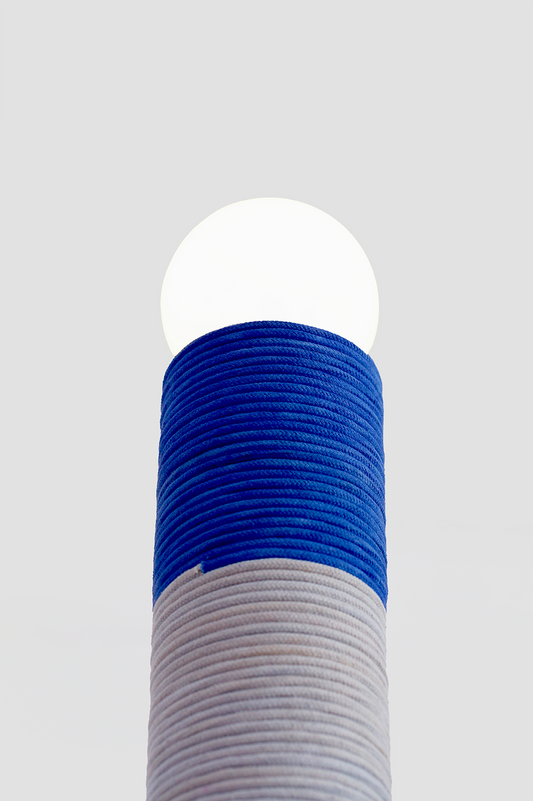 Carding Floor Lamp - Blue