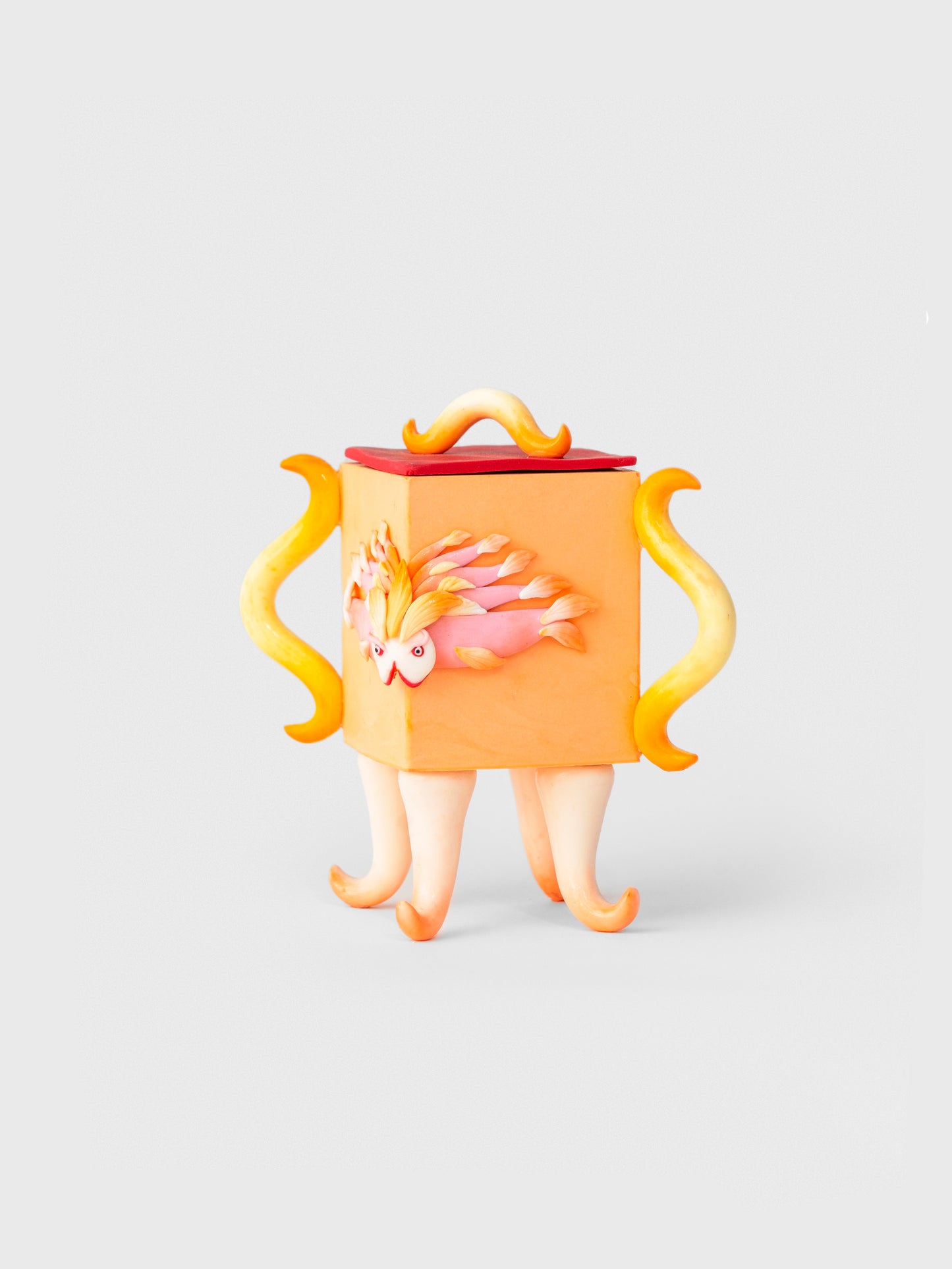 Flaming Fish snuff bottle - Hannah Lim