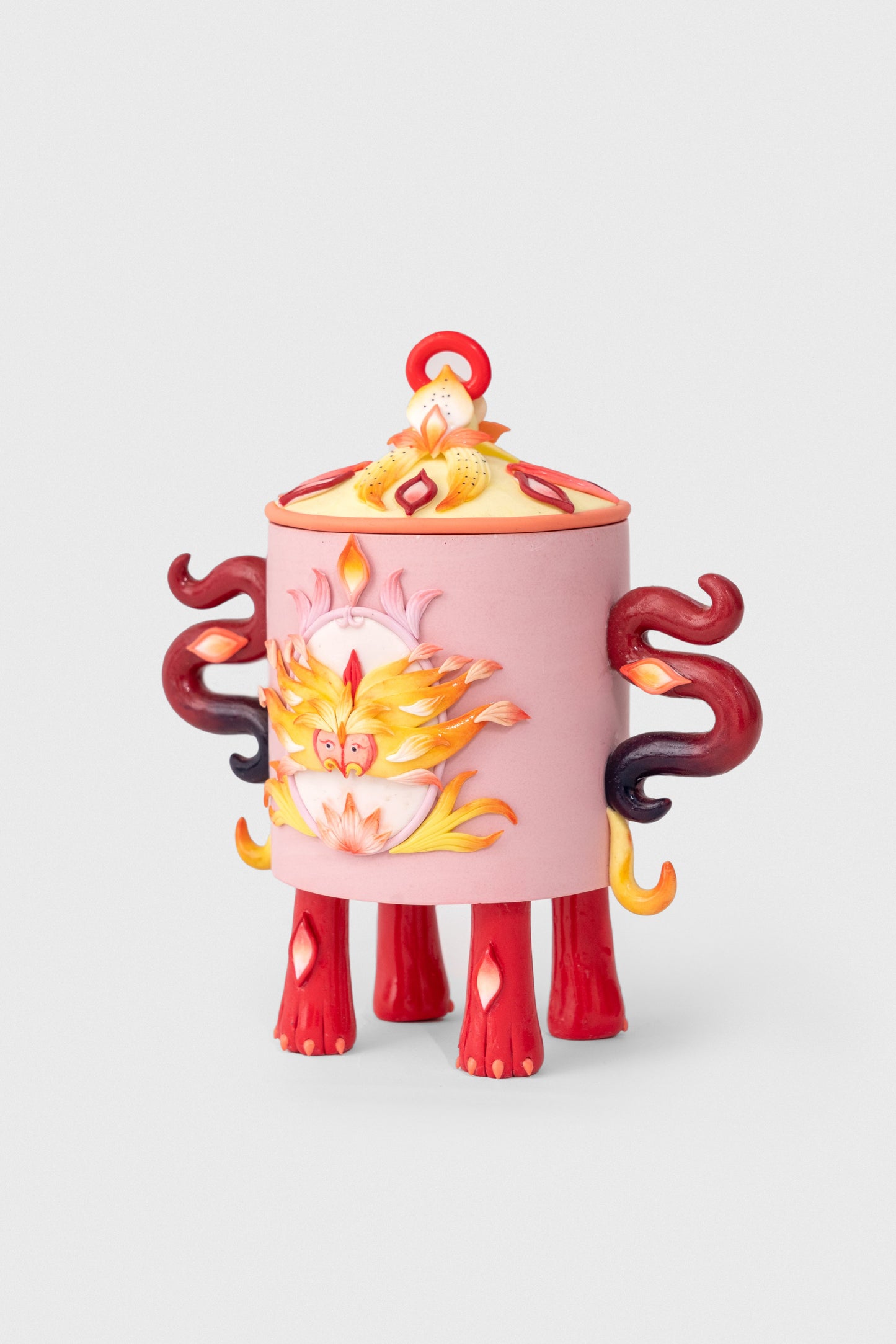 Flaming Spirit House snuff bottle - Hannah Lim