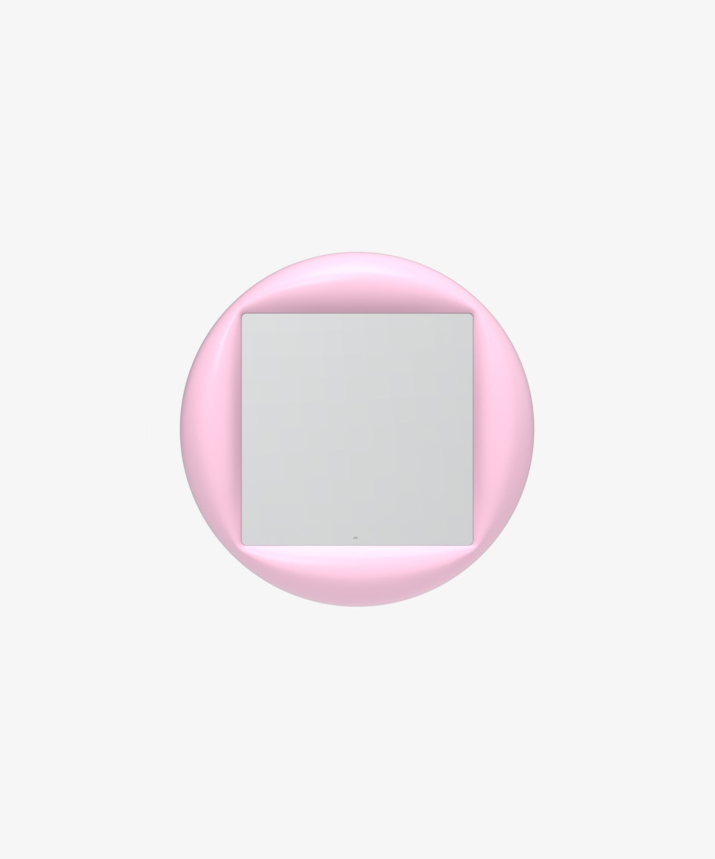 Puffer Mirror in Bubblegum - Ready To Hang