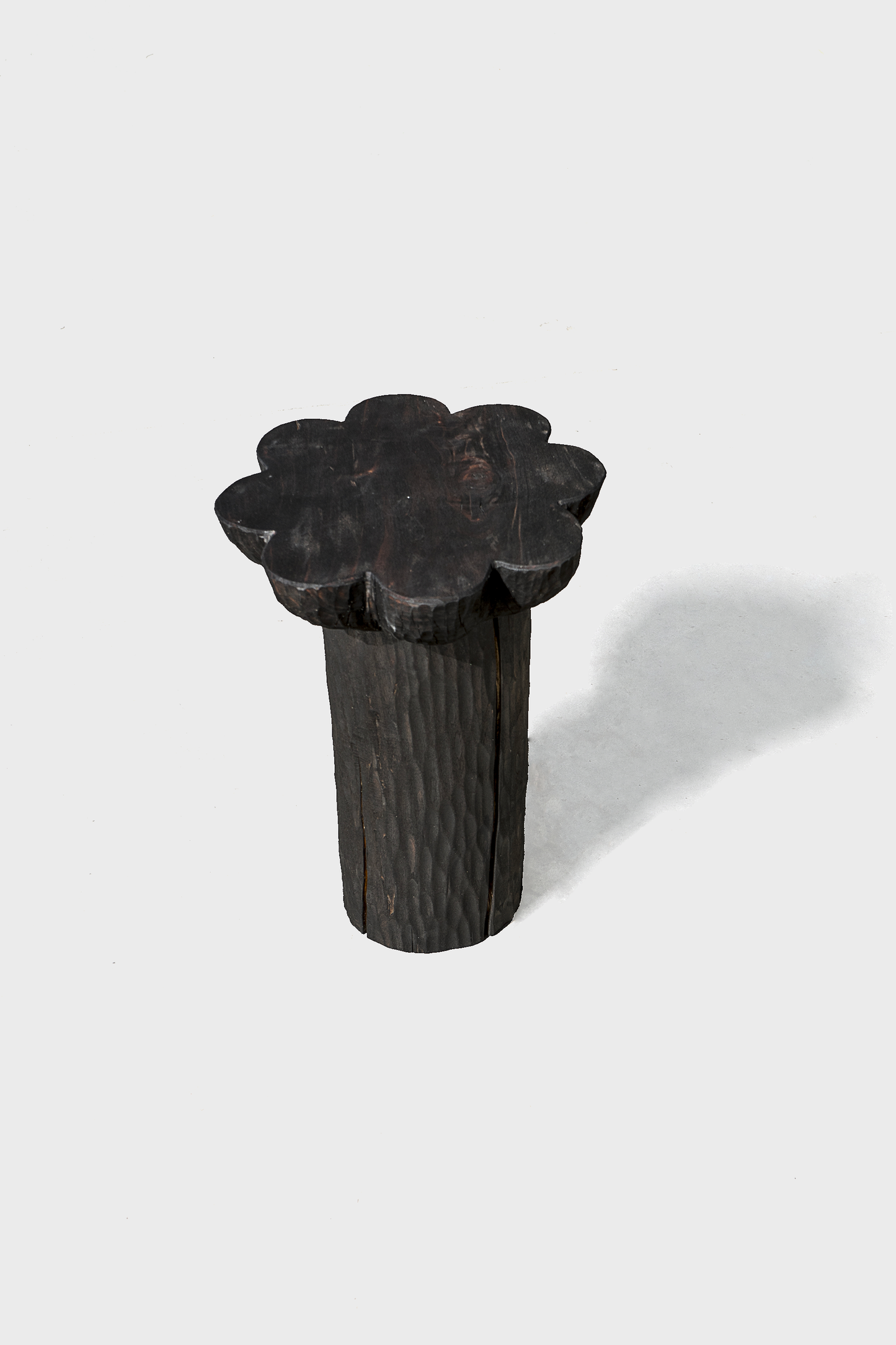 Burnt black tables/stools