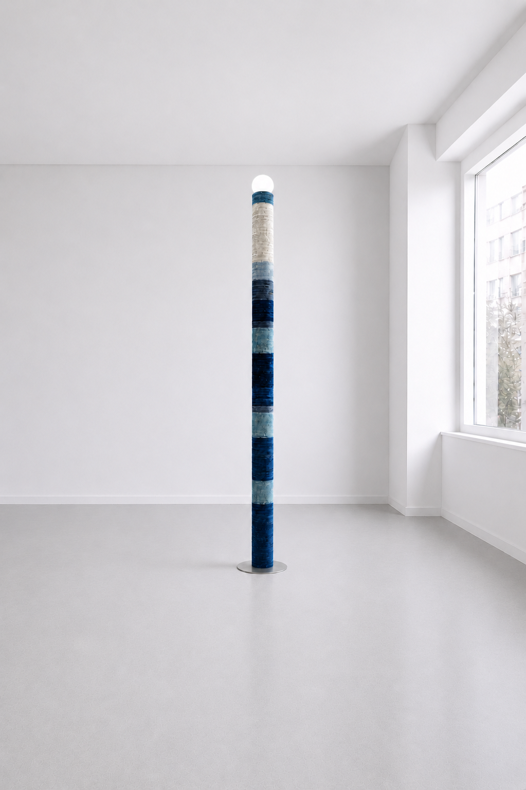 Carding Floor Lamp - Blue
