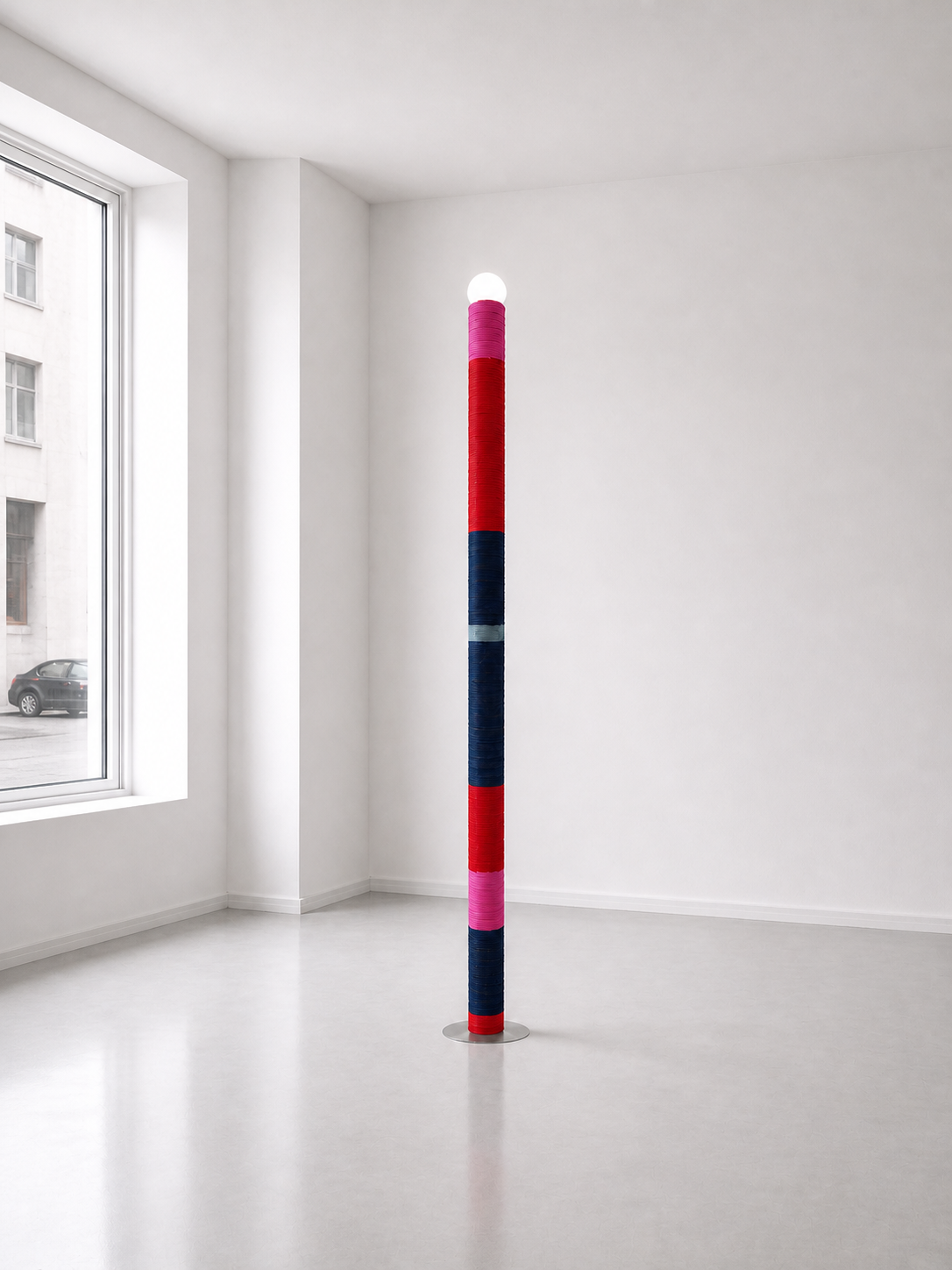 Carding Floor Lamp - Fuchsia