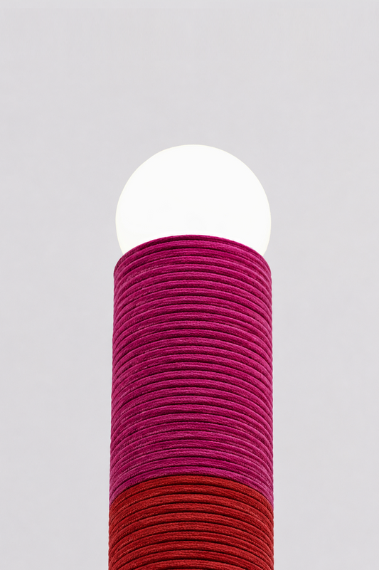 Carding Floor Lamp - Fuchsia