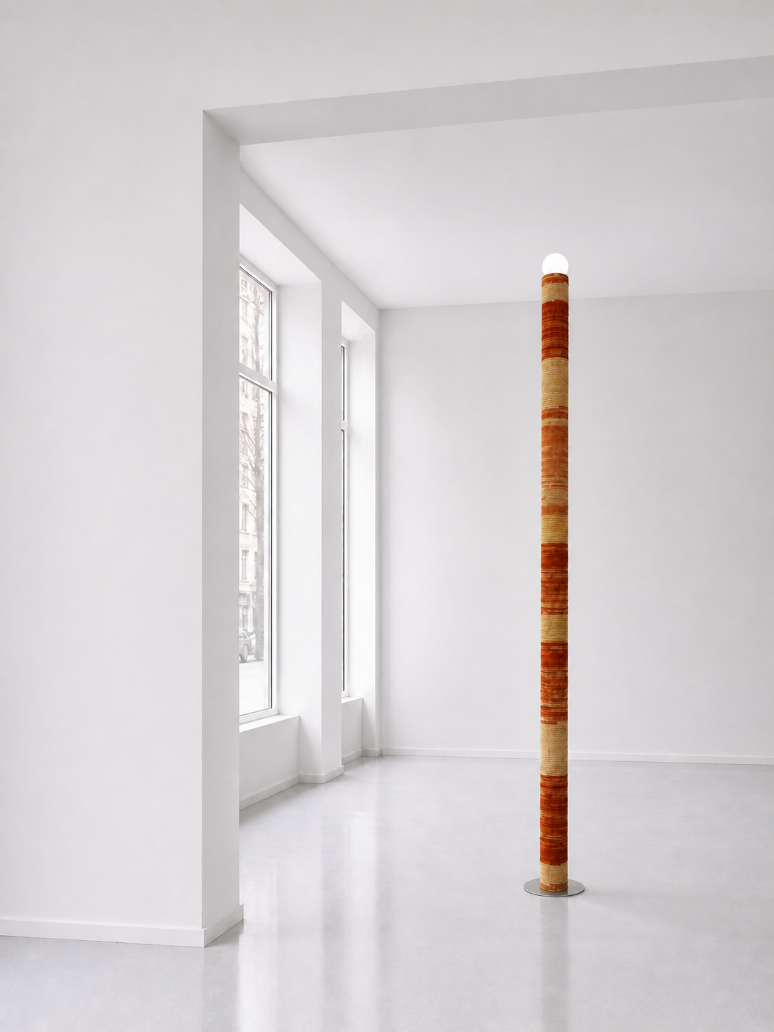 Carding Floor Lamp - Terracotta
