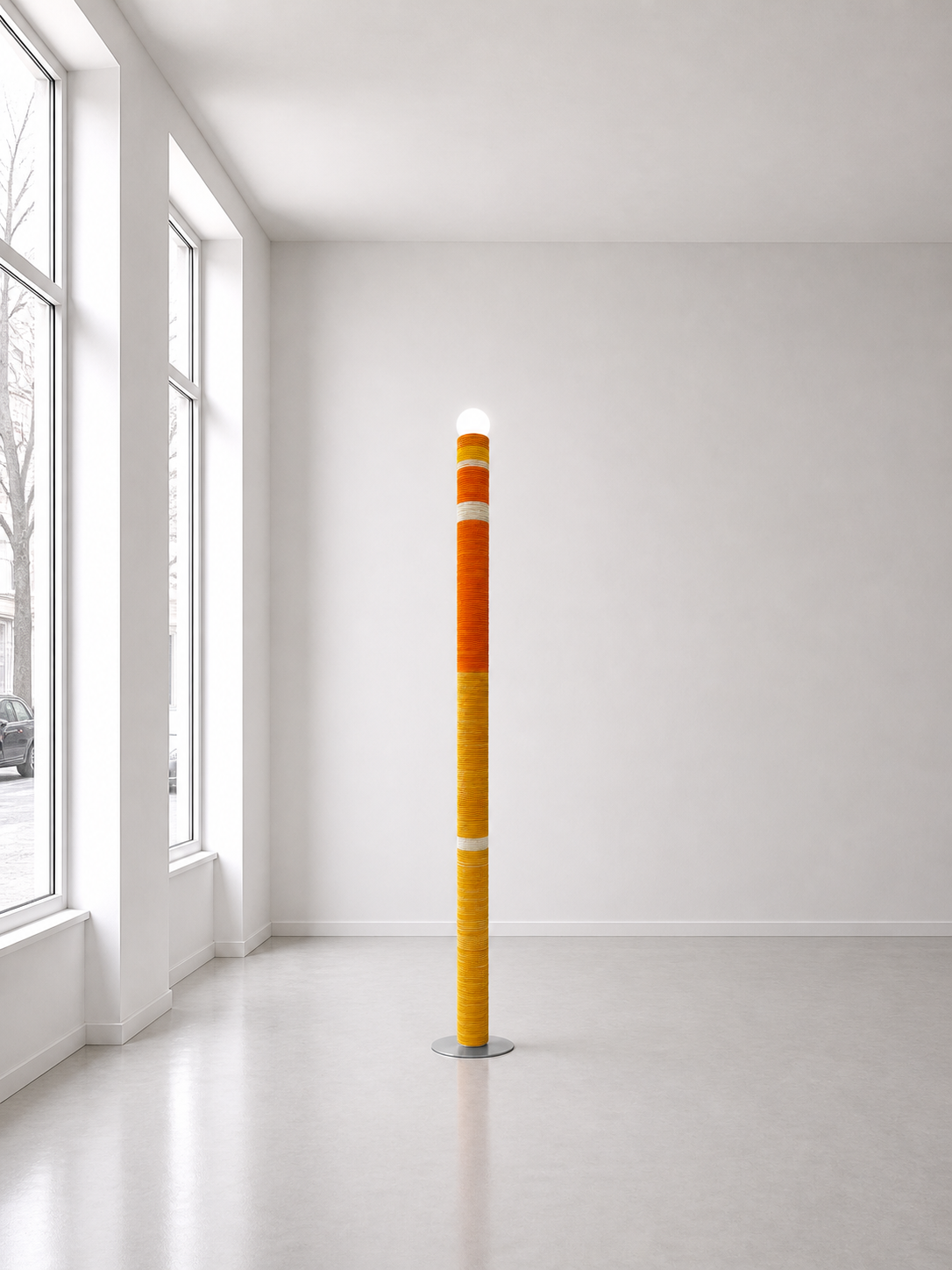 Carding Floor Lamp - Orange