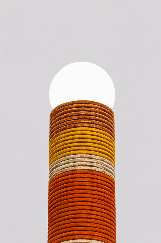 Carding Floor Lamp - Orange