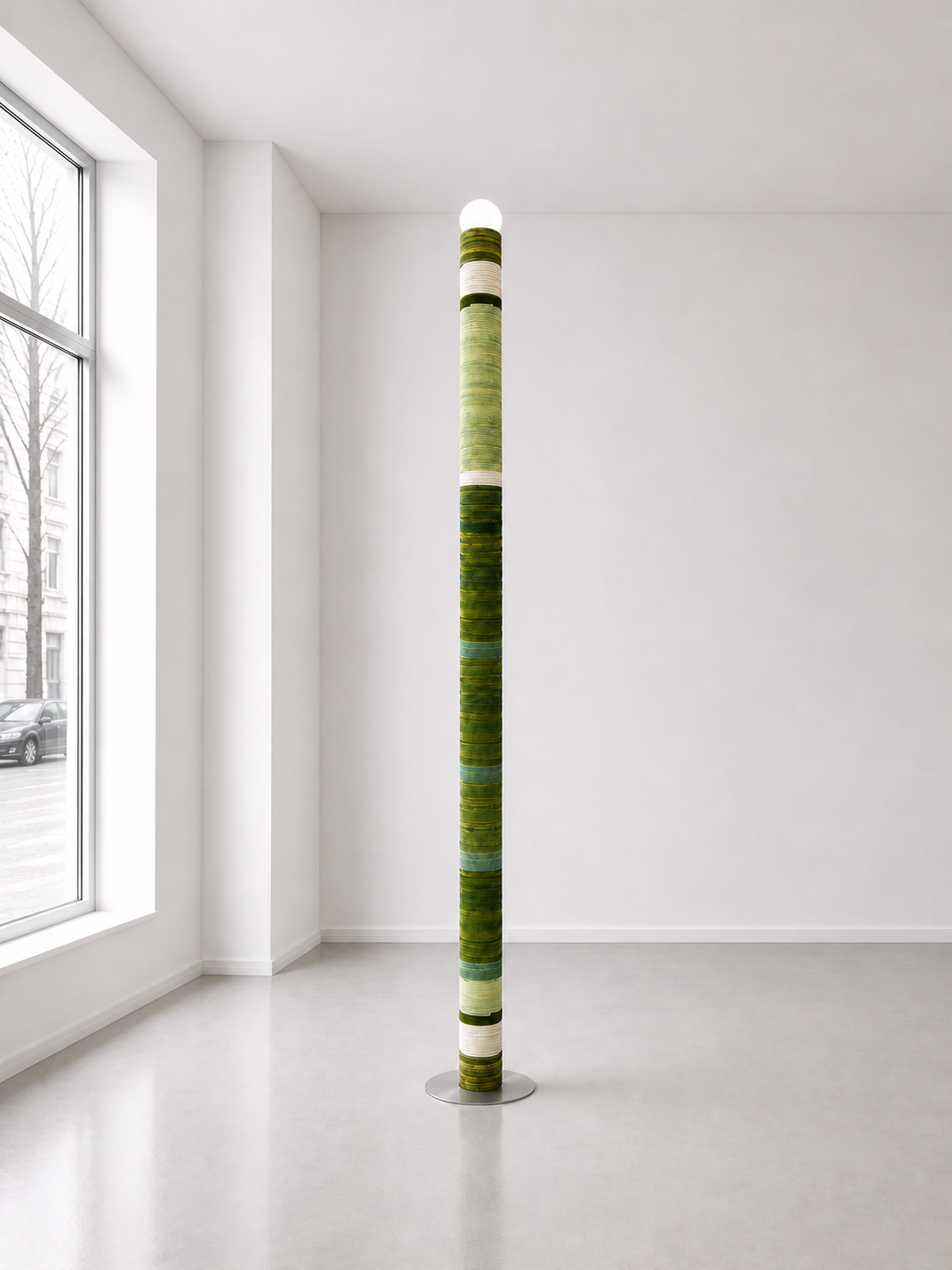 Carding Floor Lamp - Green