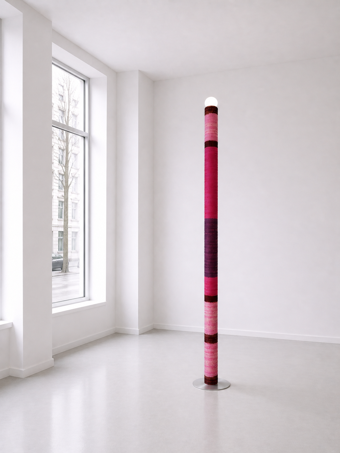Carding Floor Lamp - Bordeaux