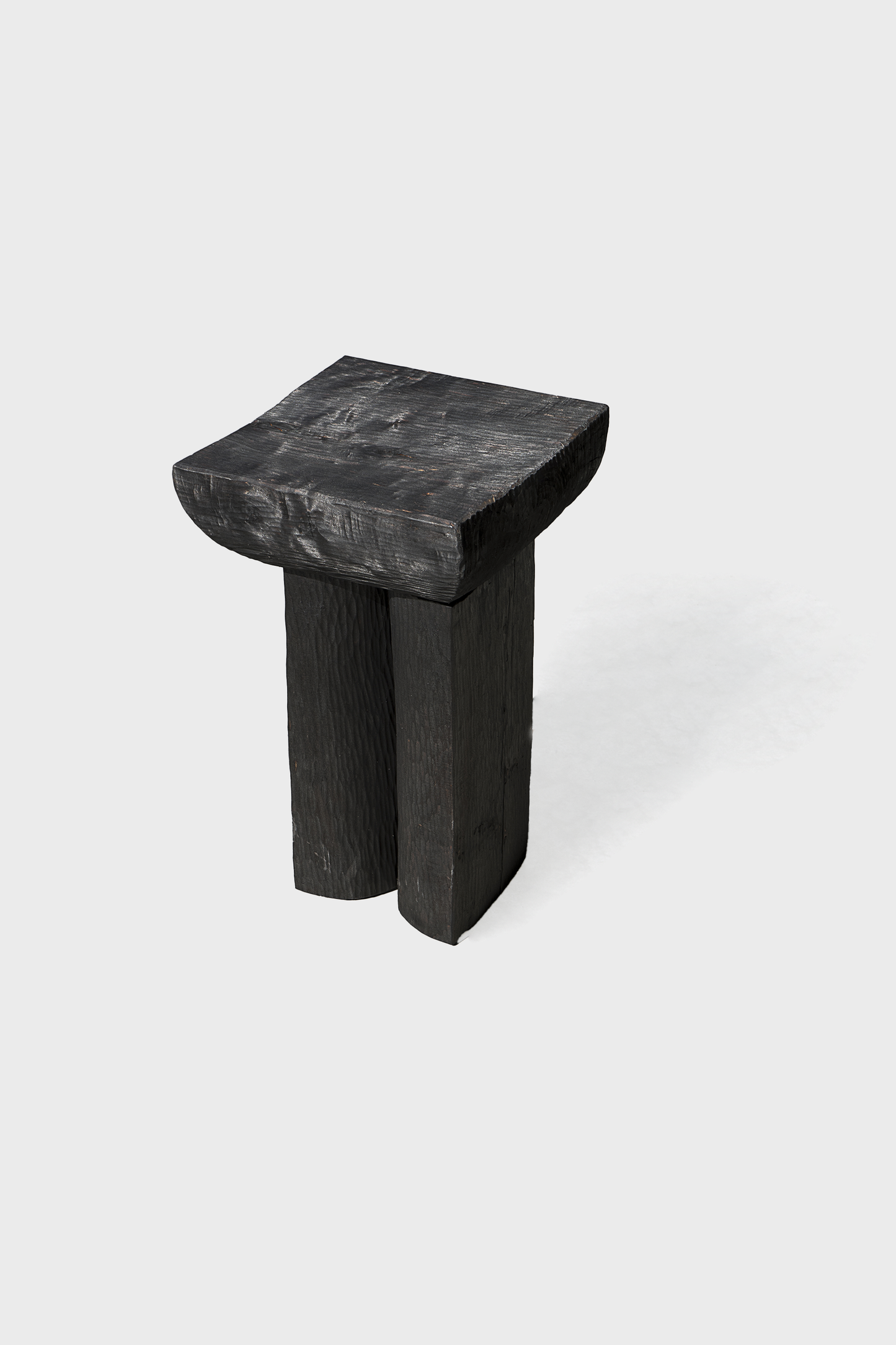 Burnt black tables/stools