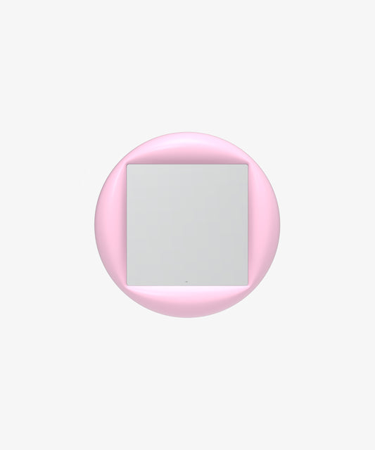 Puffer Mirror in Bubblegum - Ready To Hang