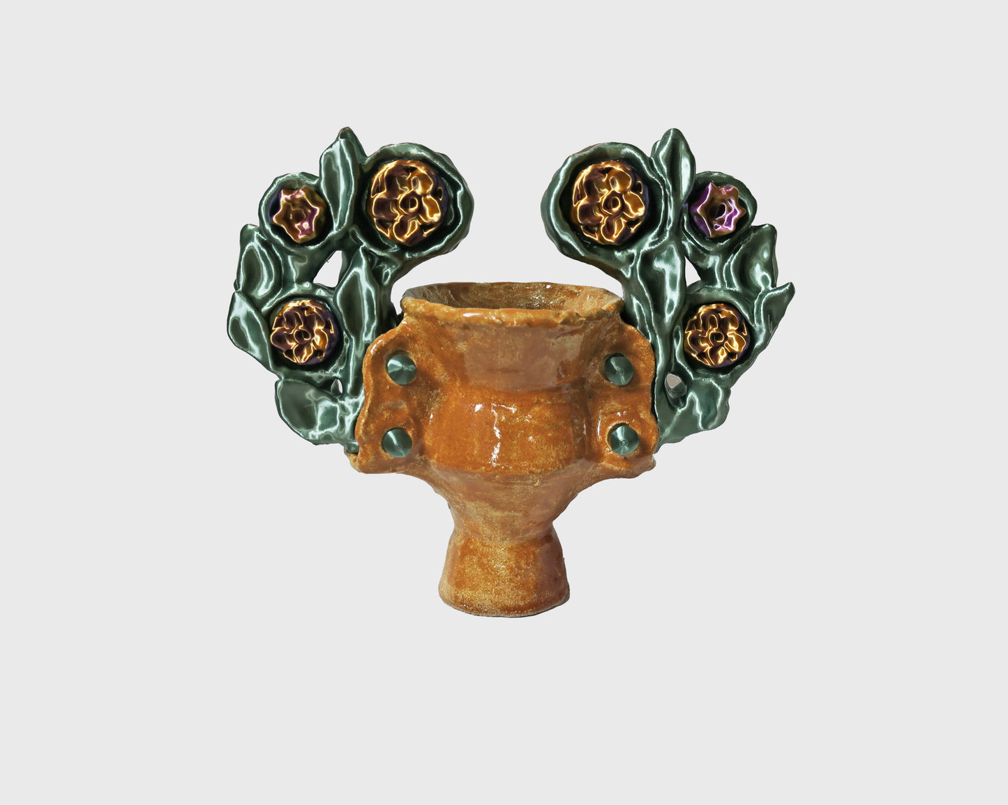 Dichroic Flowers Amphor