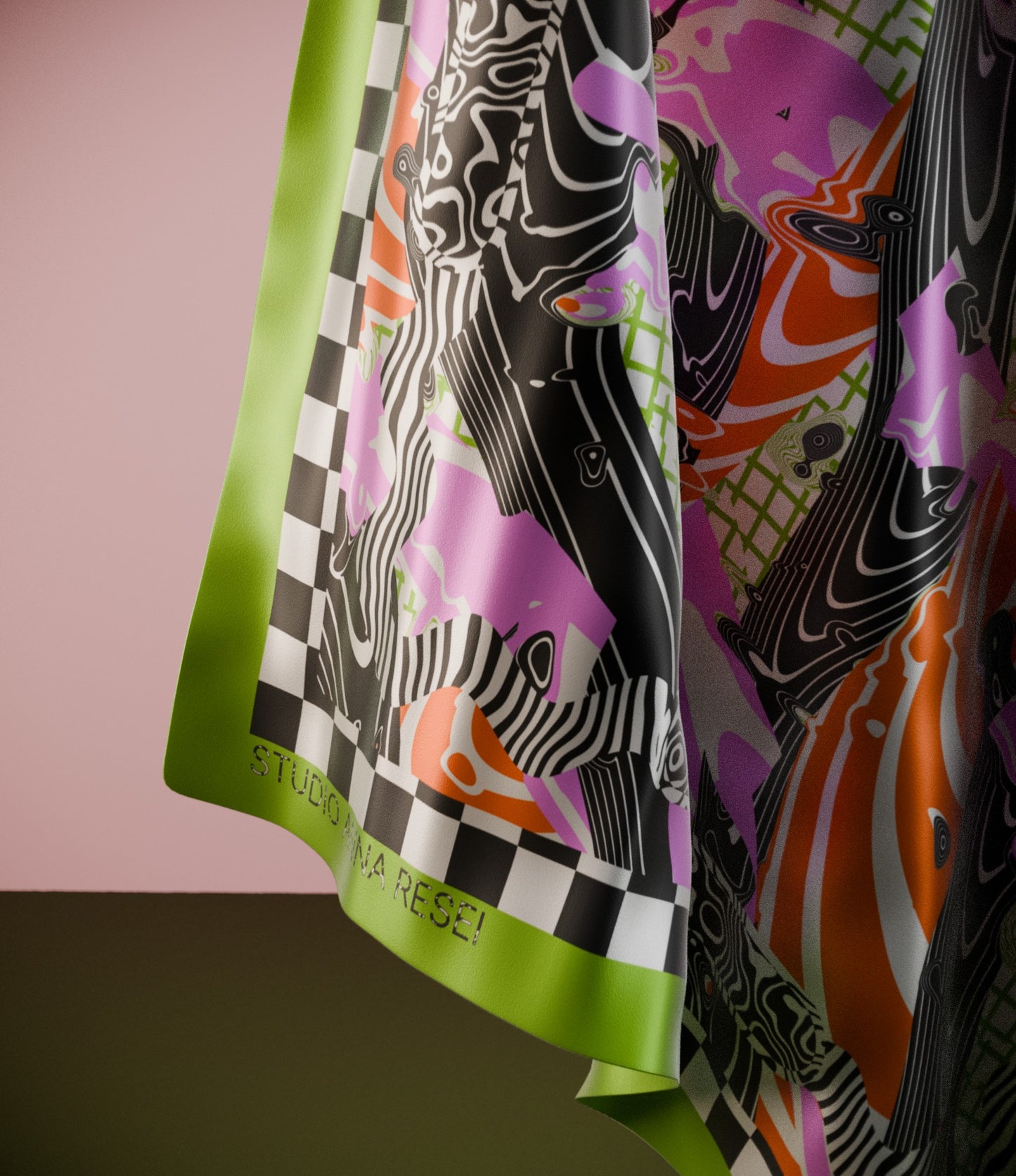 Silk scarf flow